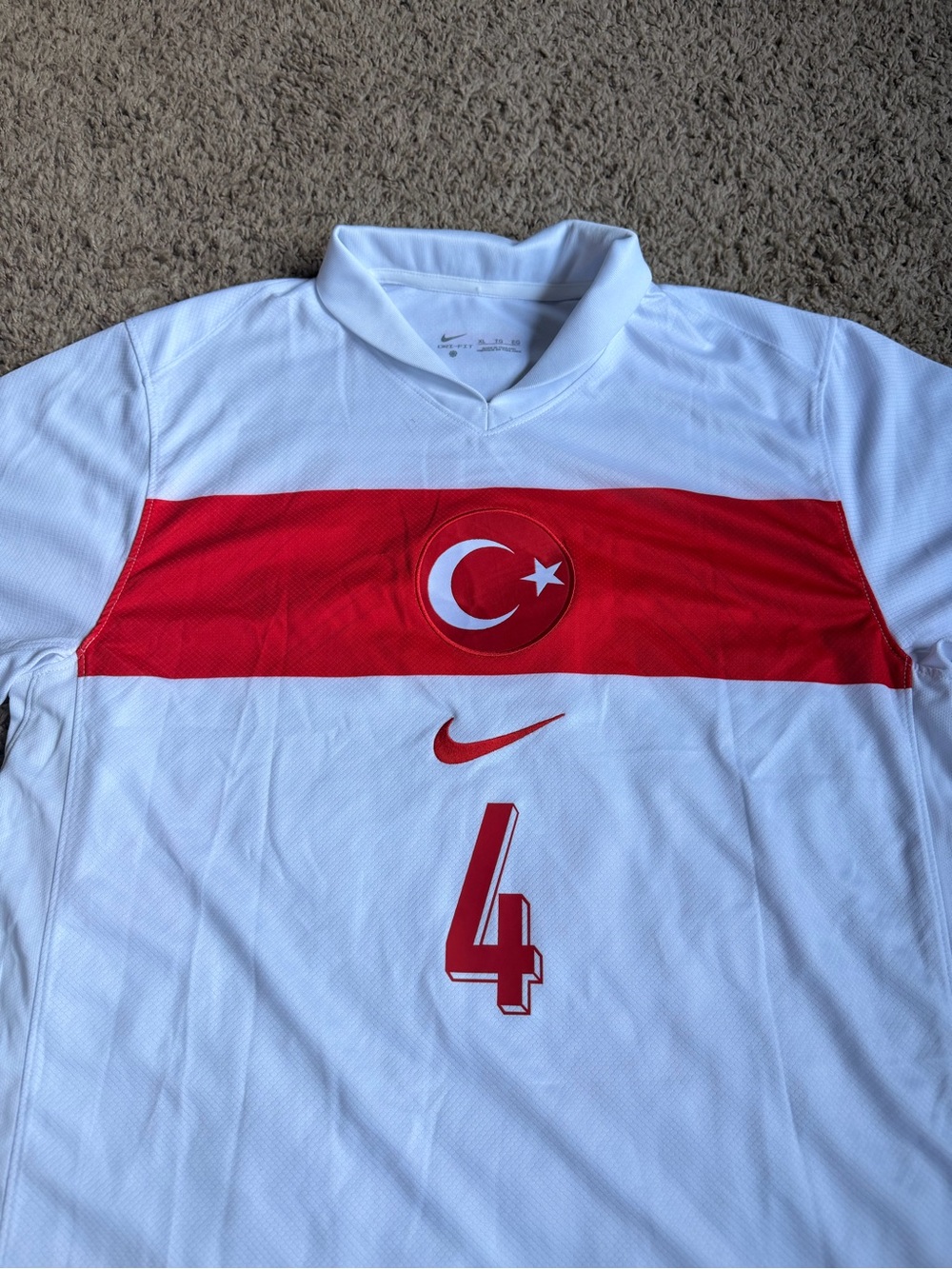 Nike Soccer Jersey Turkey National Team XL Türkiye Aydarus #4